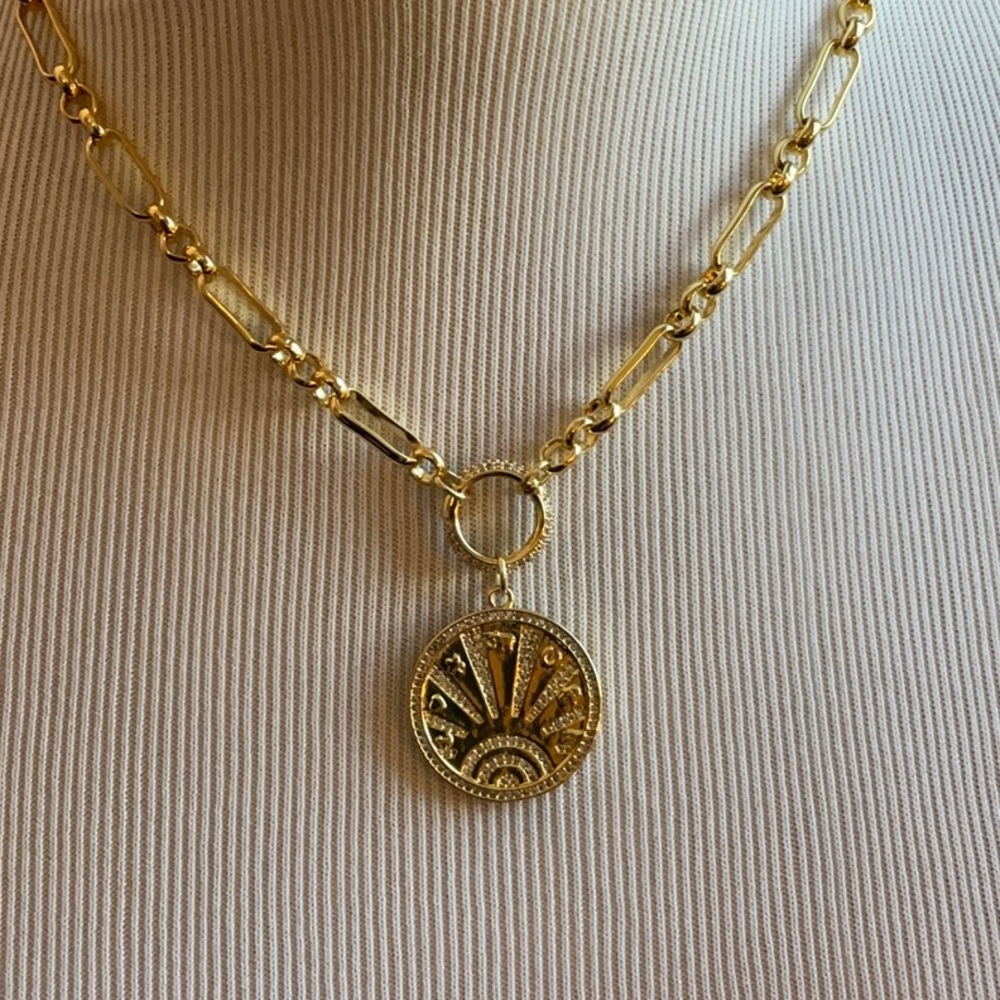 Gold Lucky Talisman Charm Necklace